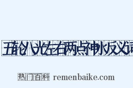 五轮八光左右两点神水反义词是什么意思的图片